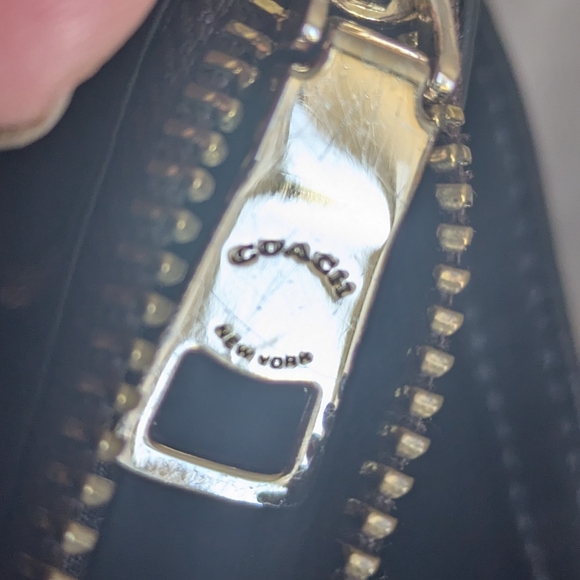 Coach Signature East West Dark Brown Crossbody Leather Bag. - Picture 13 of 14